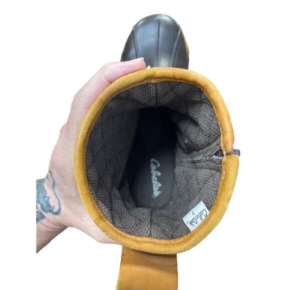 Cabelas Womens Thinsulate Brown Duck Winter Boots Sz 7 SKU 9481 - Picture 9 of 16